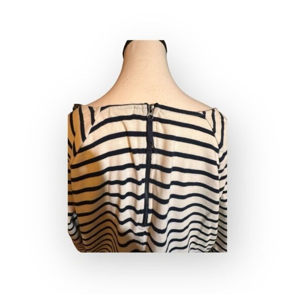 Women’s 2X Reitmans Black and White Striped Cotton Shift Dress 2XL XXL 18 20 - Picture 5 of 9